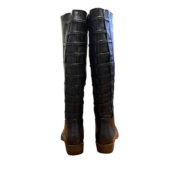 Rampage,Women Black Knee-High Boots With Side Zipper Size 7.5M - Picture 5 of 16